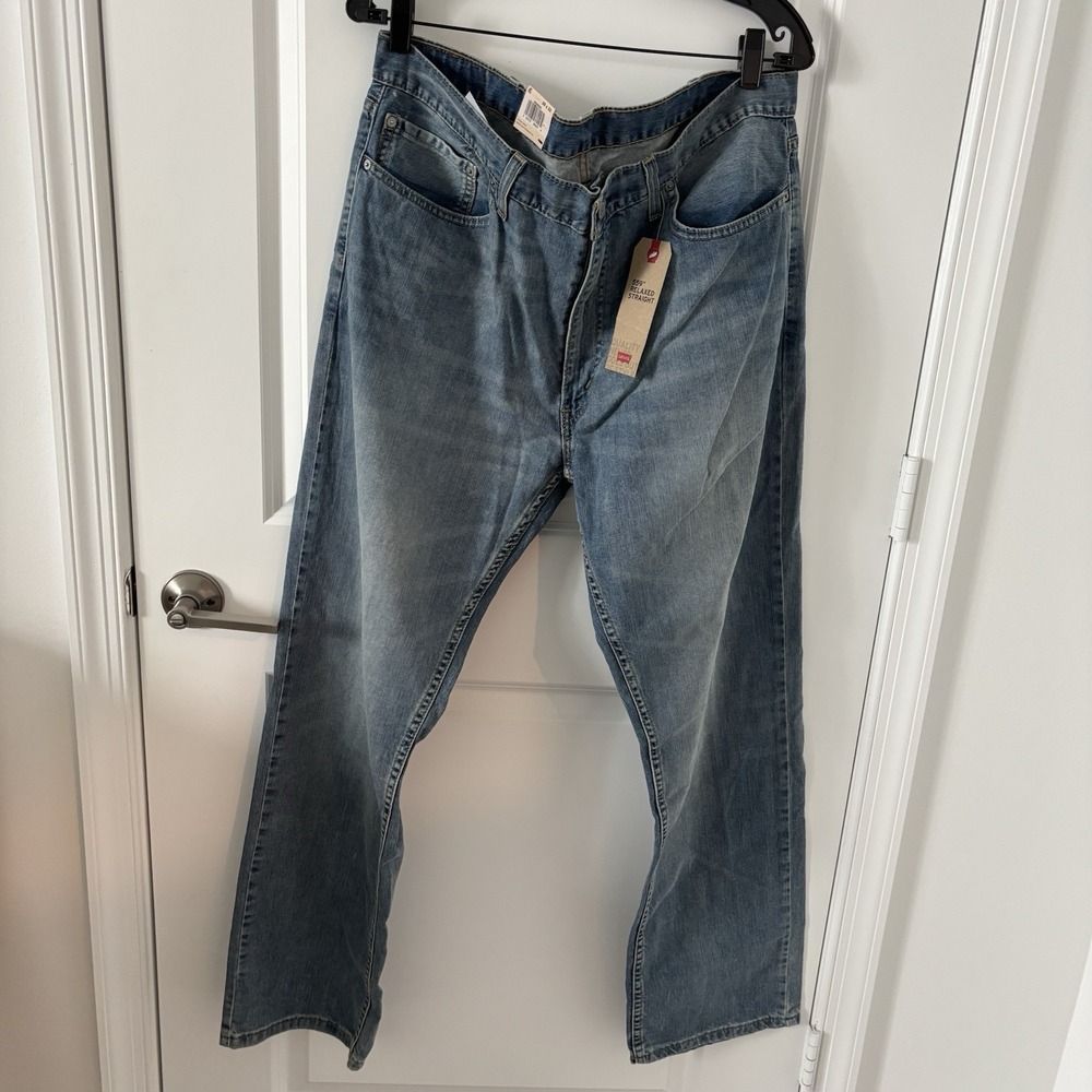 Levi's Men 559 Relaxed Straight 100% Cotton Denim Jean 38x32 Stone Blue NWT